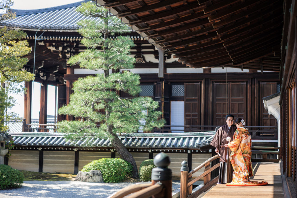 京都の金戒光明寺で和装前撮り