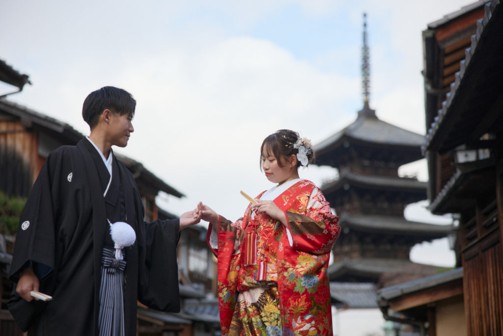 京都の和装前撮り