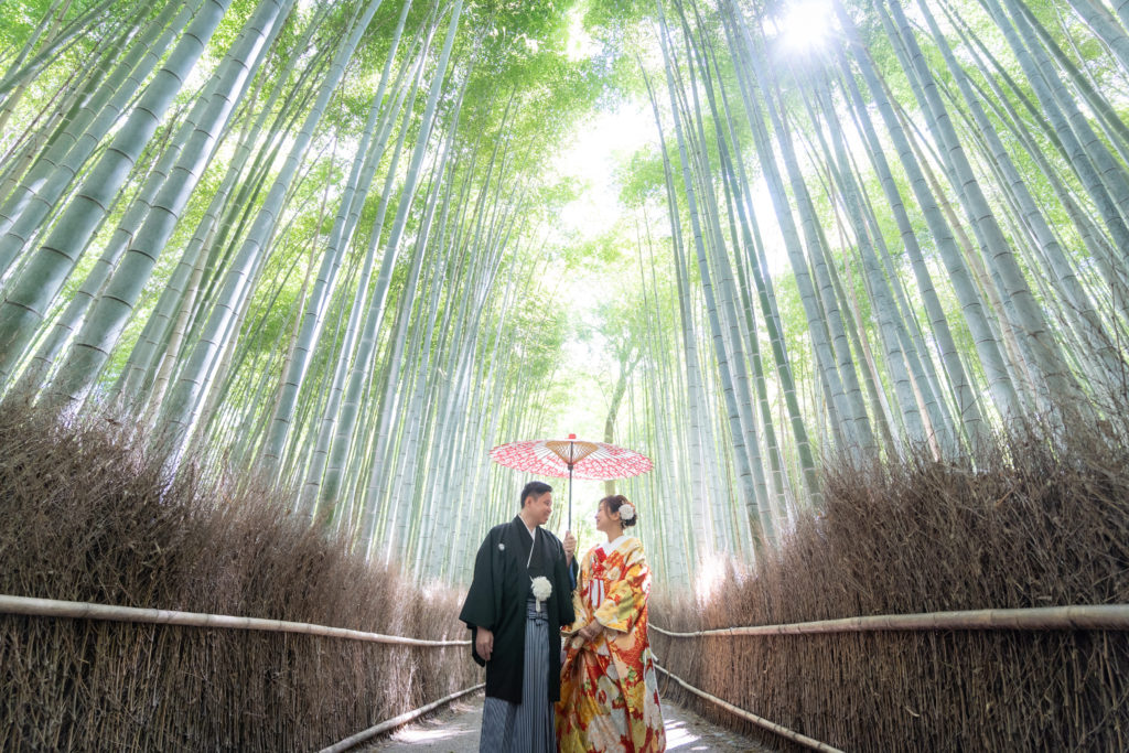 自然な笑顔を大切にした京都前撮り ハルウェディング