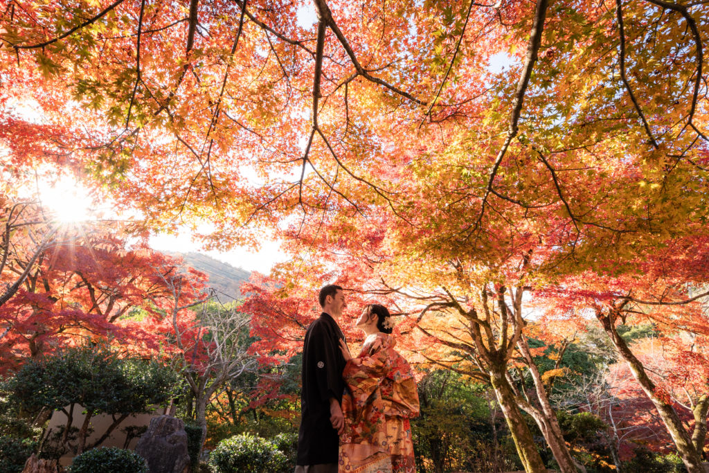 京都和装前撮り ハルウェディング 嵐山撮影