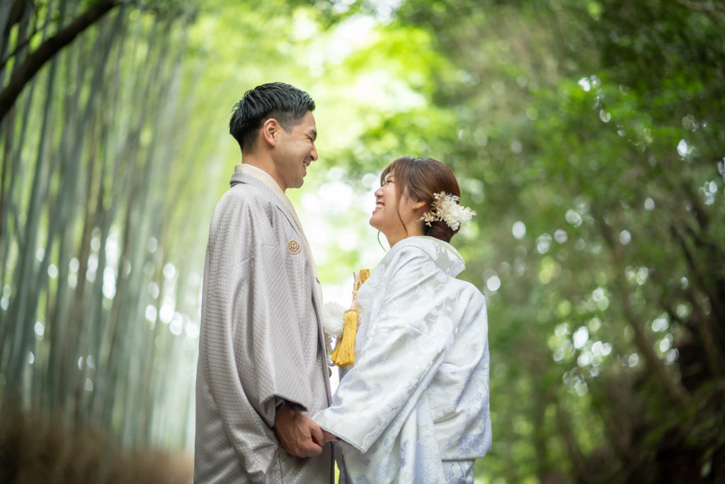 白無垢で撮影する嵐山ロケーション前撮り