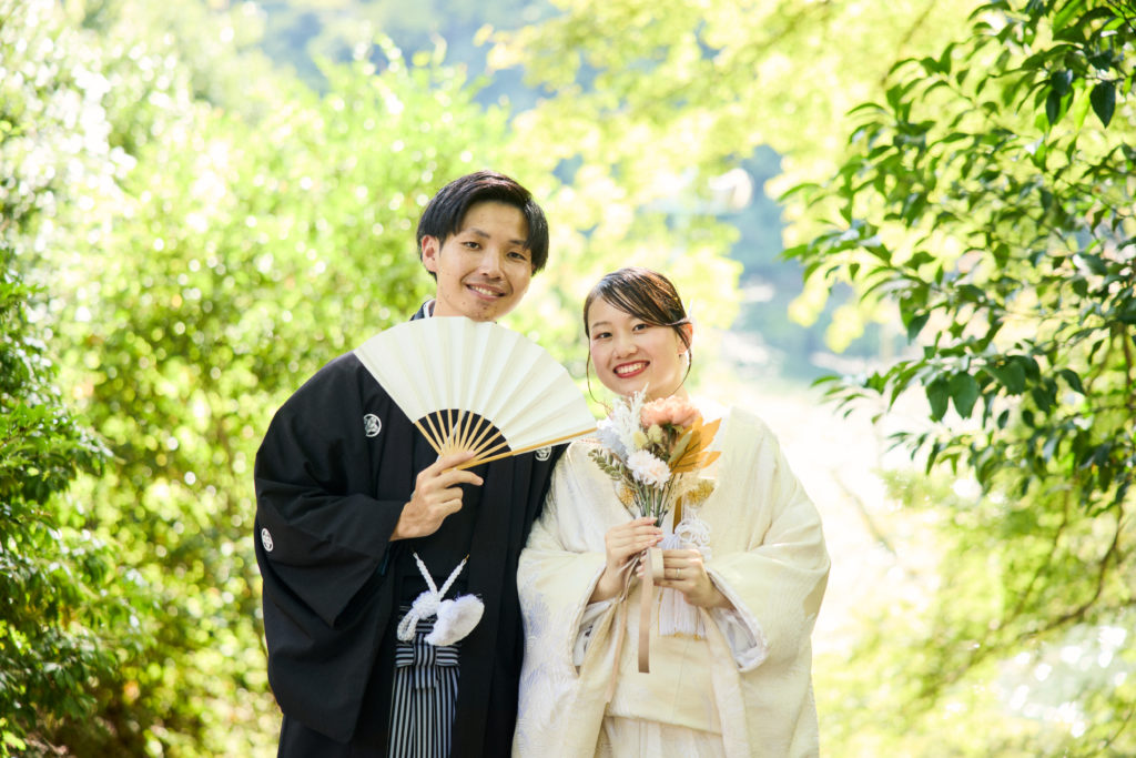 嵐山の自然を活かした京都前撮りロケーション