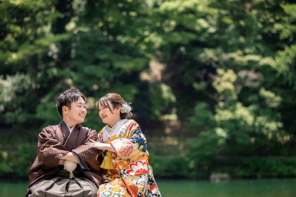 観光地として人気の嵐山前撮り周辺の景色