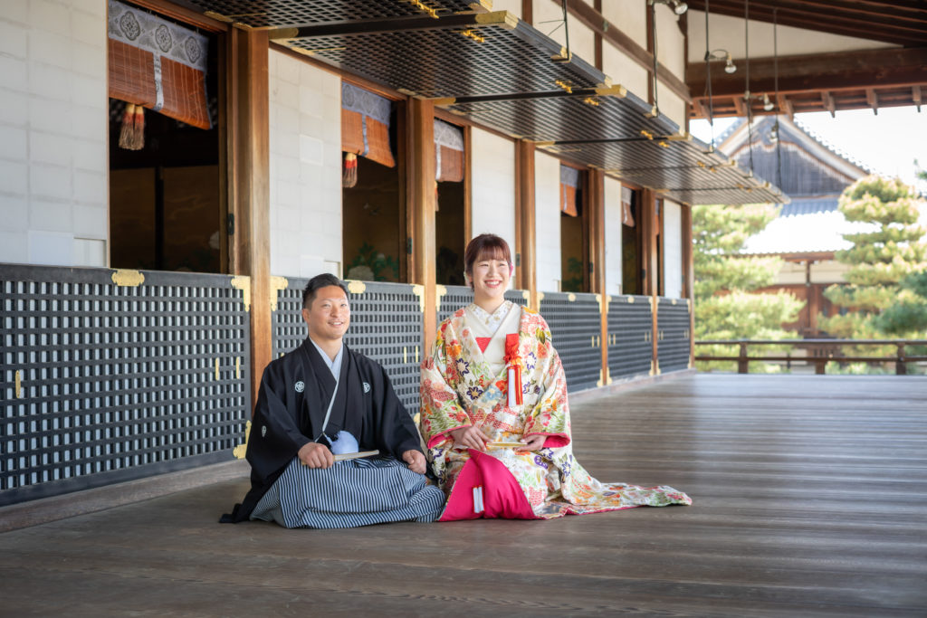 自然な笑顔を大切にした京都前撮り ハルウェディング