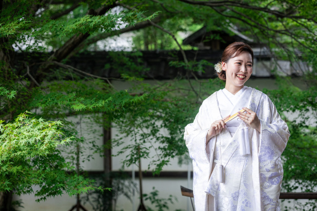 神社仏閣で撮影する大覚寺和装前撮り