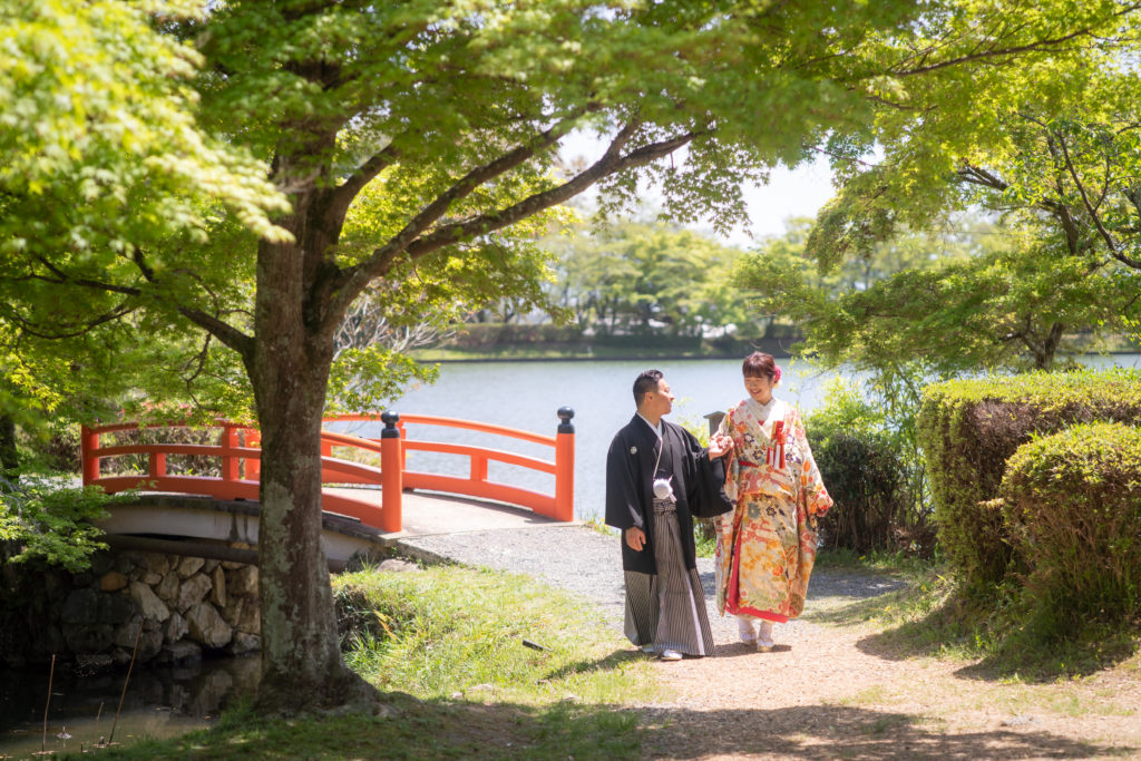 京都大覚寺前撮り 当日の撮影イメージ