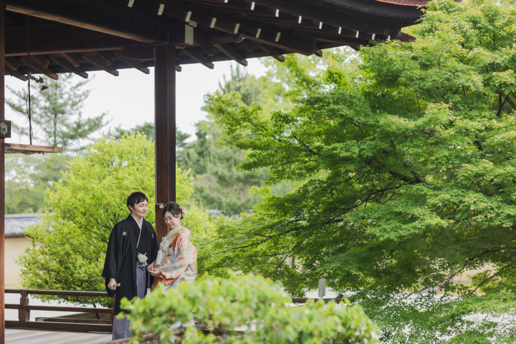 大覚寺前撮り 新緑の季節 京都