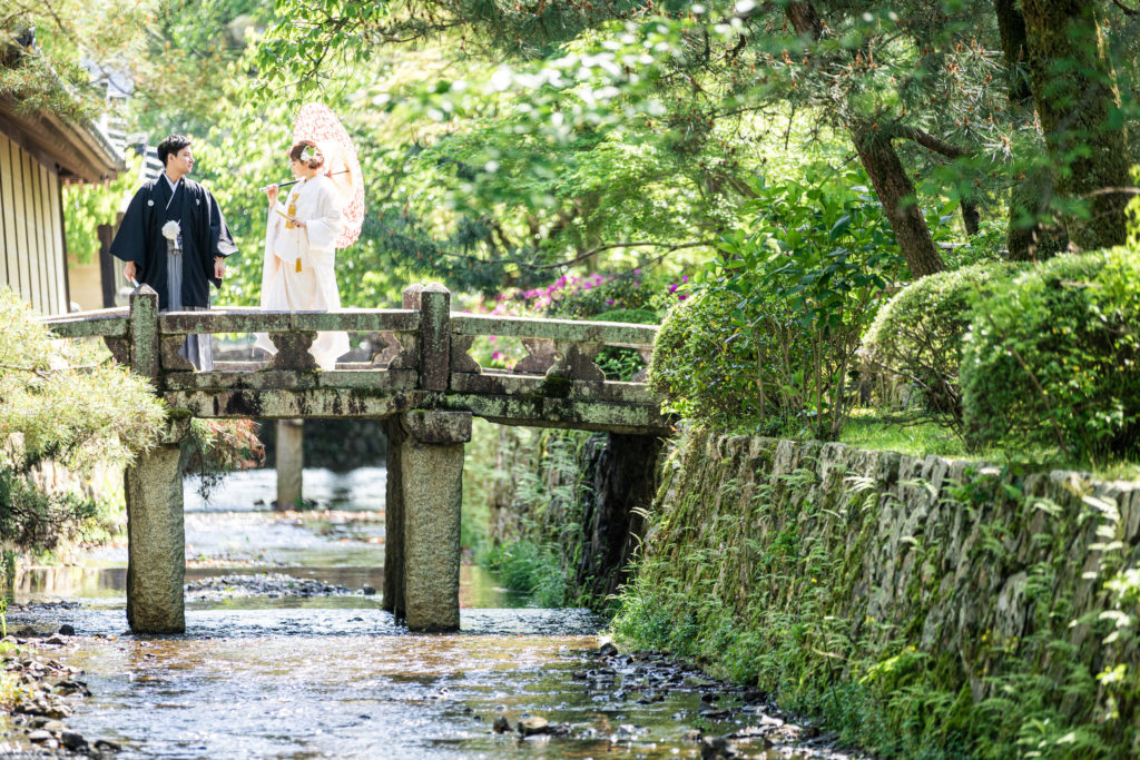 京都大覚寺前撮りロケーション全体の雰囲気