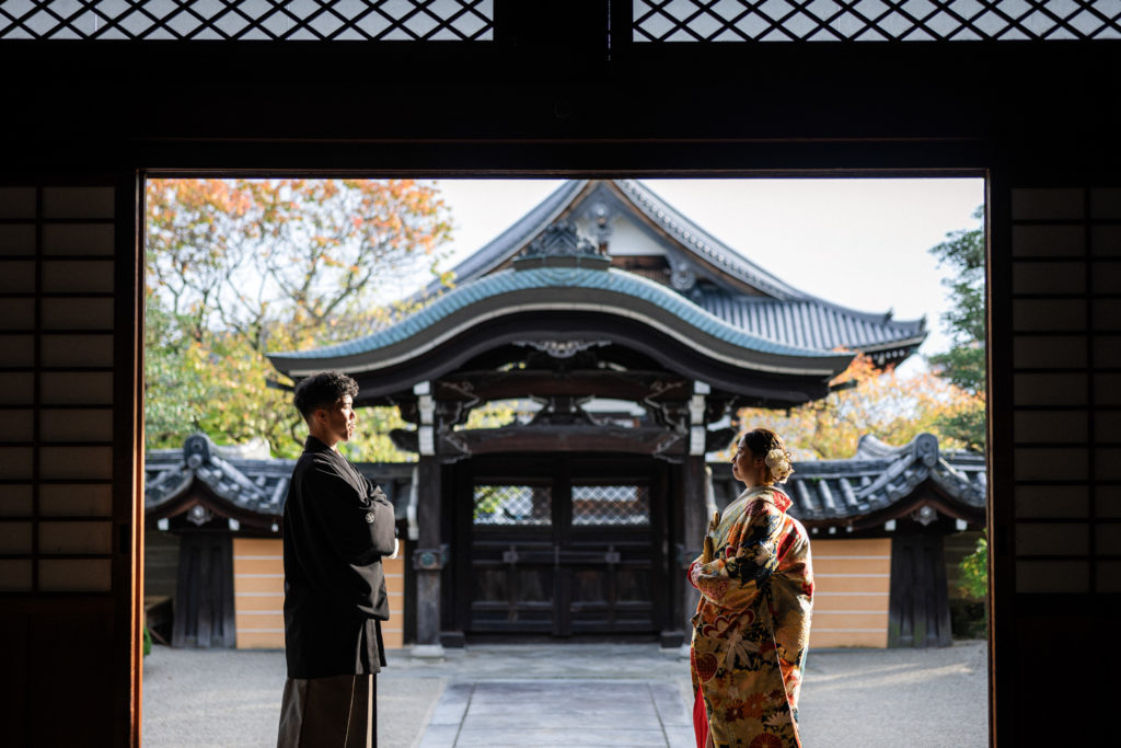 京都前撮り ハルウェディング 金戒光明寺撮影