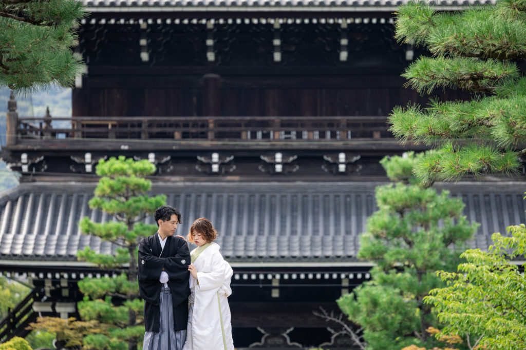 夏の光が綺麗な金戒光明寺前撮り