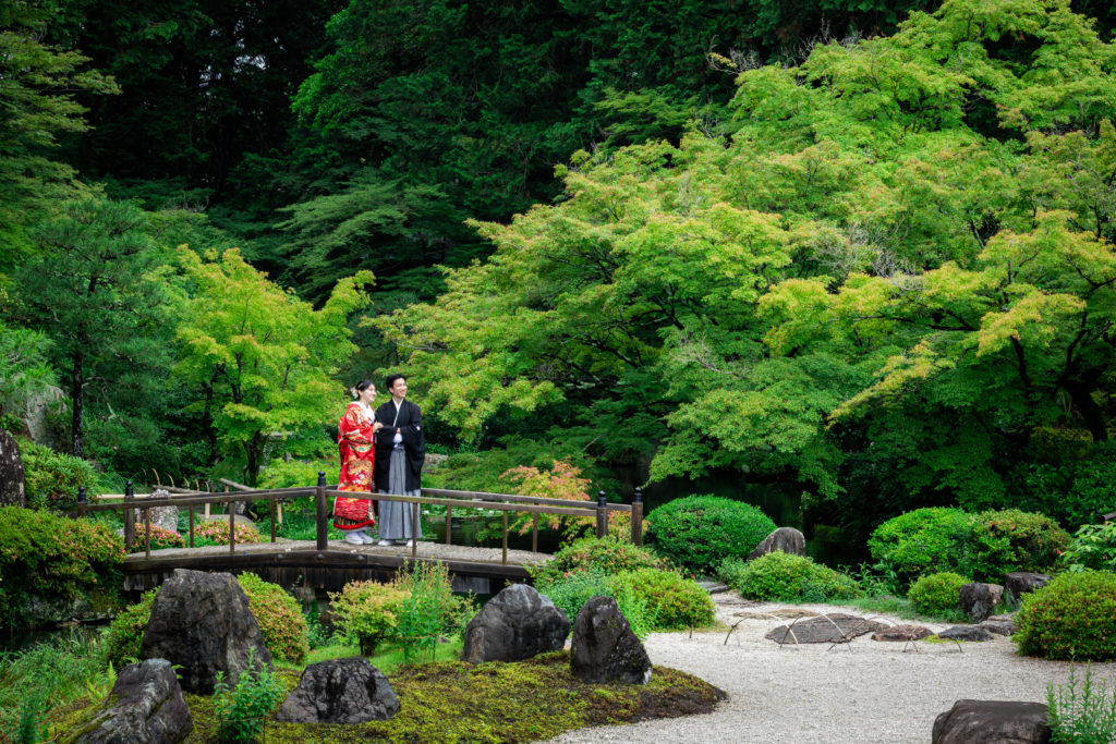 新緑と寺院の雰囲気が綺麗な金戒光明寺前撮り