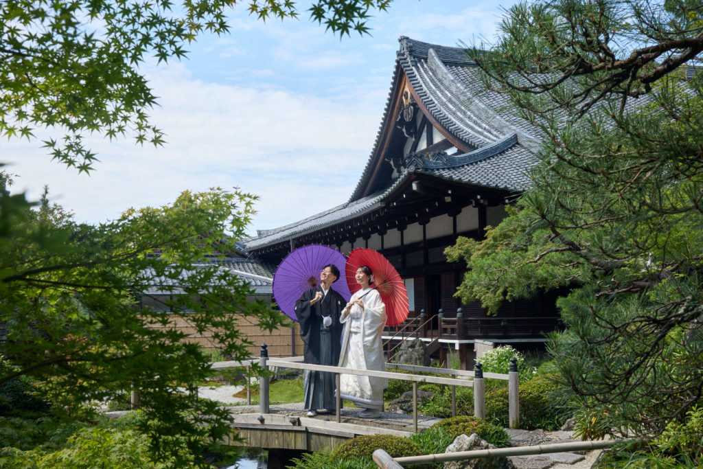 京都らしい寺院の雰囲気が伝わる金戒光明寺前撮り