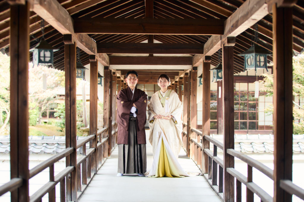 桜時期に予約が埋まりやすい立本寺前撮りロケーション