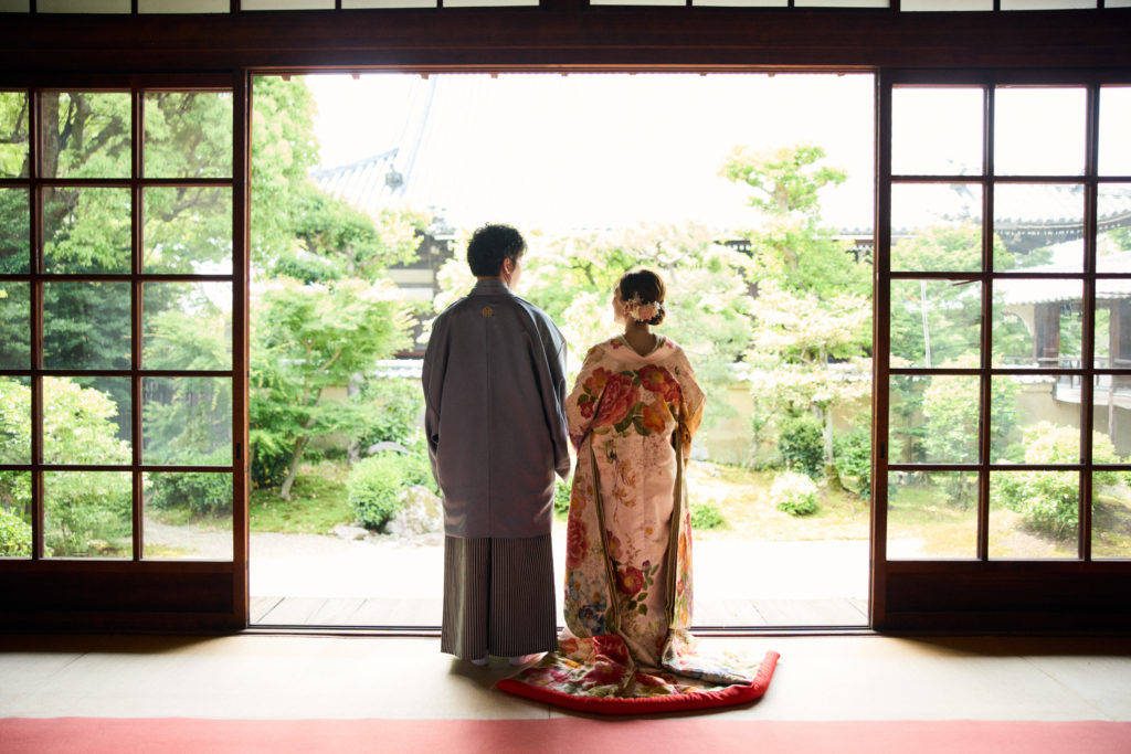 京都前撮り ハルウェディング 立本寺撮影