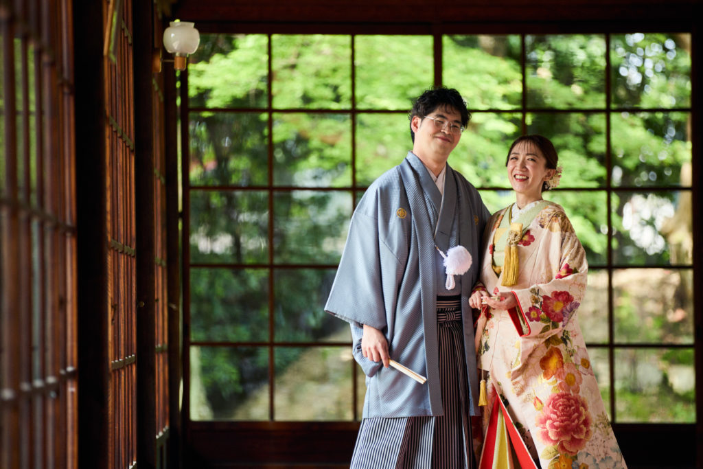 自然な笑顔を大切にした京都前撮り ハルウェディング