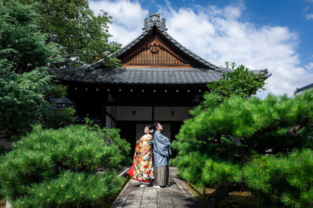 建物の雰囲気を活かした立本寺和装前撮り