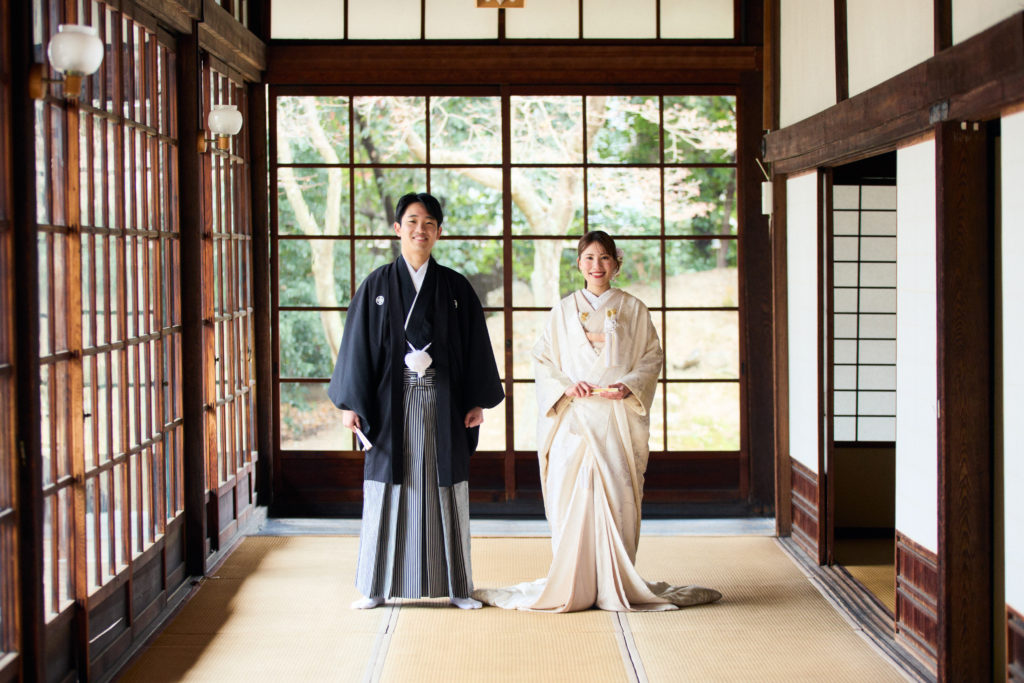 立本寺前撮り 白無垢コーディネート 京都