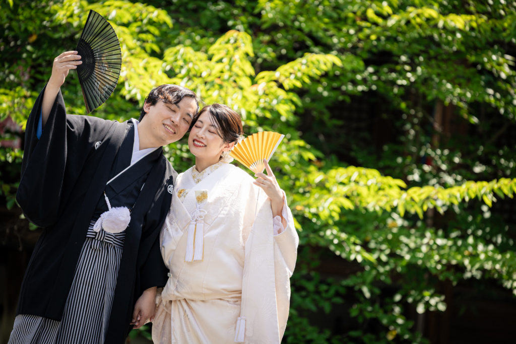 夏の光が綺麗な立本寺前撮り
