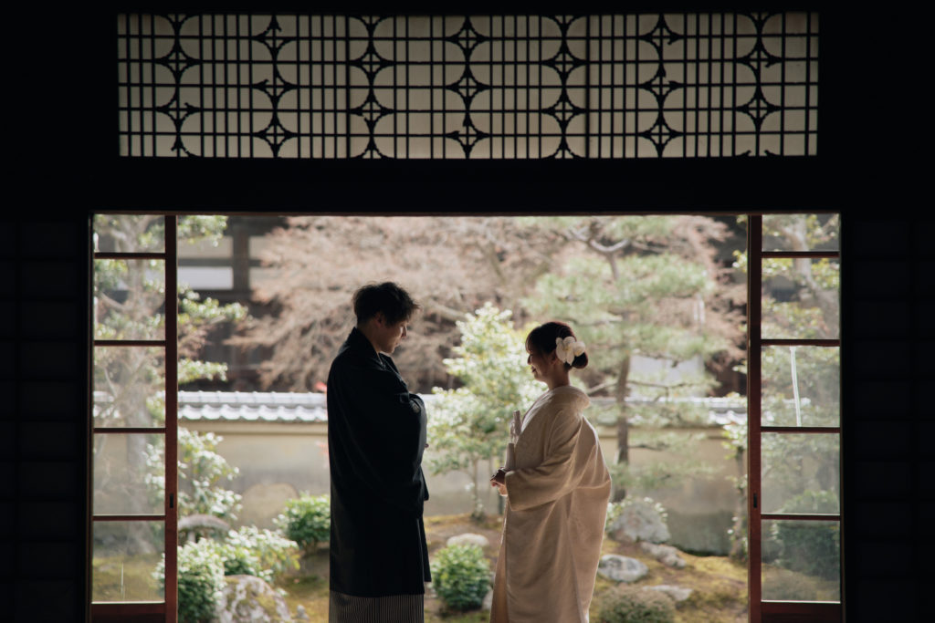 京都立本寺前撮りの寺院ロケーション風景