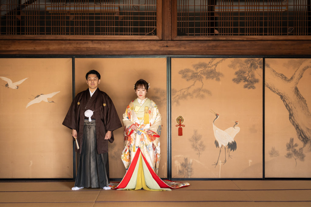 和室で落ち着いた雰囲気を残す立本寺前撮り