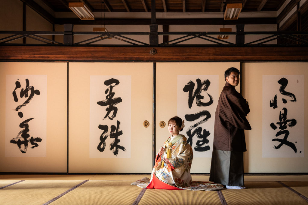京都らしい和室の空気感が魅力の立本寺前撮り